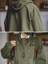 画像をギャラリービューアに読み込む, NORMEN(ノーマン) アメリカ海軍ウェットウェザーパーカー ミリタリージャケット デッキジャケット