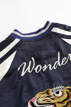 画像をギャラリービューアに読み込む, NORMEN(ノーマン) リバーシブル ブルゾン 刺繍 サテン ジャンパー ブルゾン ジャケット スーベニアジャケット