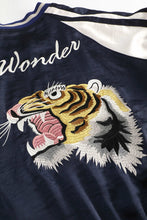 画像をギャラリービューアに読み込む, NORMEN(ノーマン) リバーシブル ブルゾン 刺繍 サテン ジャンパー ブルゾン ジャケット スーベニアジャケット