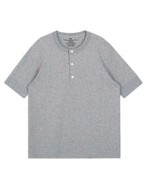画像をギャラリービューアに読み込む, NORMEN(ノーマン) 【旧織機シリーズ】ヘンリーネック tシャツ 半袖 メンズ 厚手 7.2オンス 無地