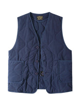 画像をギャラリービューアに読み込む, NORMEN(ノーマン) キルティングベスト メンズ用 レトロ風 コットンベスト マルチポケットハンティングベスト