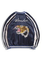 画像をギャラリービューアに読み込む, NORMEN(ノーマン) リバーシブル ブルゾン 刺繍 サテン ジャンパー ブルゾン ジャケット スーベニアジャケット