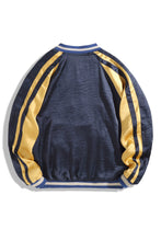 画像をギャラリービューアに読み込む, NORMEN(ノーマン) リバーシブル ブルゾン 刺繍 サテン ジャンパー ブルゾン ジャケット スーベニアジャケット