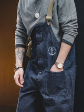 画像をギャラリービューアに読み込む, NORMEN(ノーマン) 米海軍 U.S.NAVY 大戦後期デッキパンツ ミリタリー メンズ ツナギ アウトドア オーバーオール