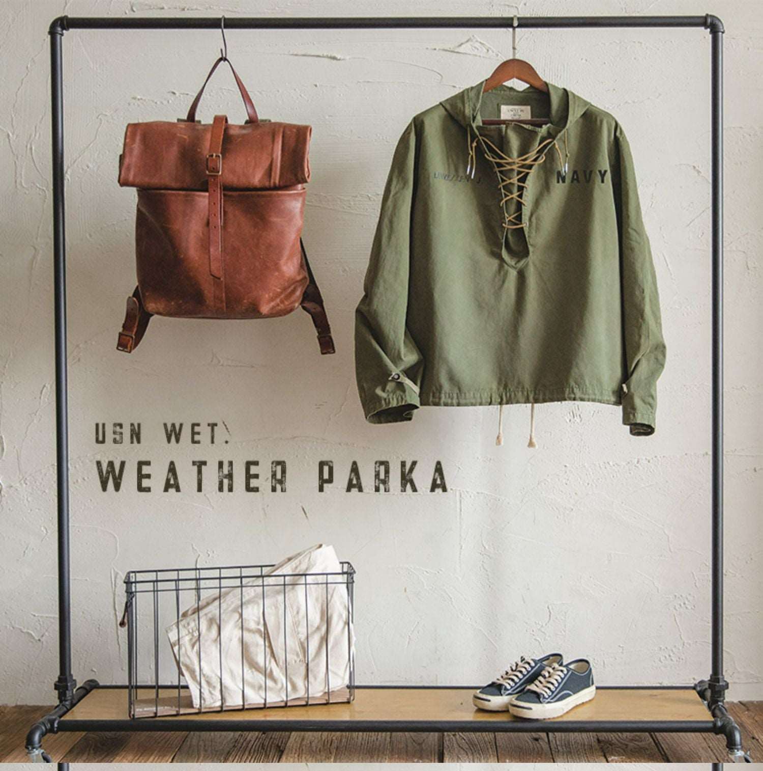 メンズコーデ 海軍実物 US NAVY GORE-TEX パーカー M-XS