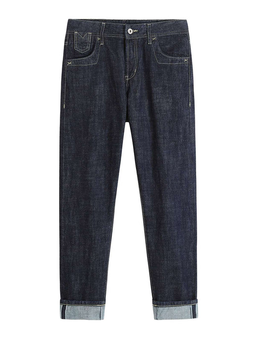 NORMEN(ノーマン) 14.8OZ スリムフィット 赤耳 ジーンズ メンズ セルビッチ 生デニム デニムパンツ 赤耳デニム 赤耳セルビッチデニム リジッドデニム