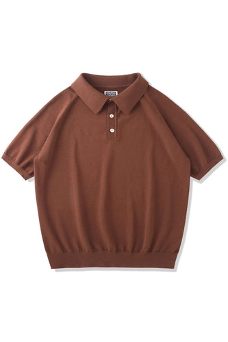 NORMEN(ノーマン) イタリア風レトロなポロシャツ半袖ポロシャツコットンサマーTシャツ